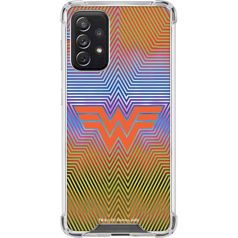 Wonder Woman 1984 (2020) Rainbow Chevron Logo Galaxy A72 5G Clear Case